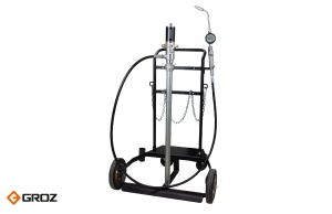 Пневматический масляный насос 5:1 с тележкой