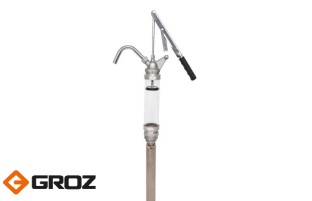 Бочковой рычажный насос в прозрачном корпусе